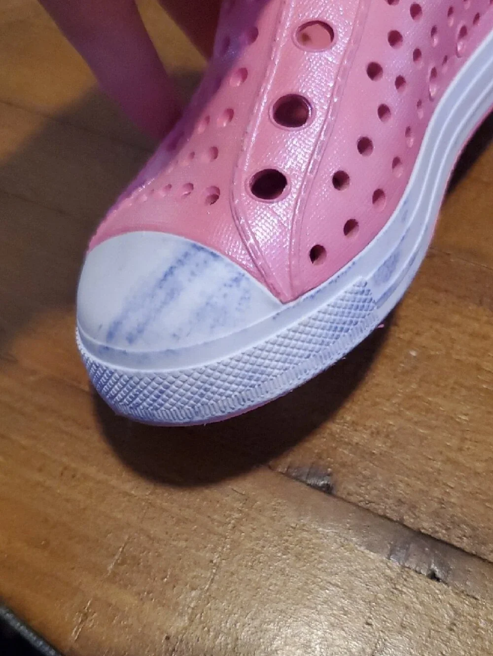 Skechers Kids Pink Water Slip-On Shoes with Blue Trim